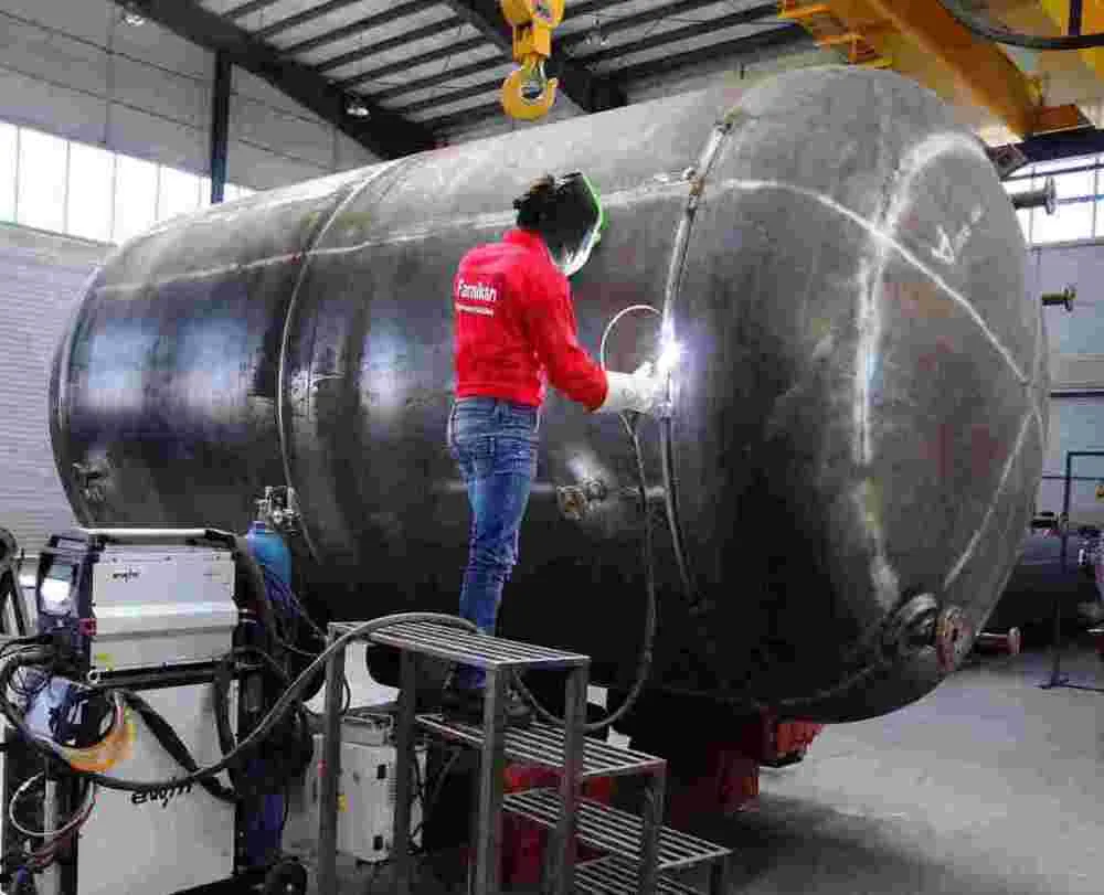 جوش آرگون در ساخت مخازن تحت فشار